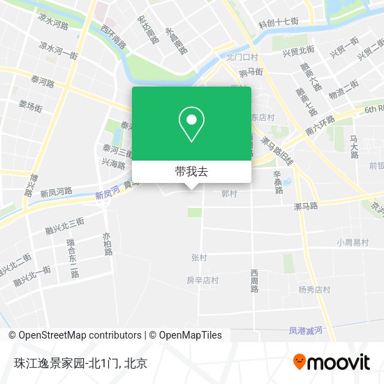 珠江逸景家园-北1门地图