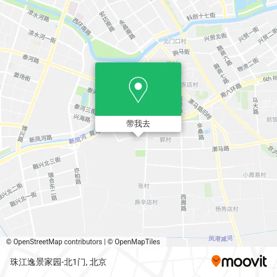 珠江逸景家园-北1门地图
