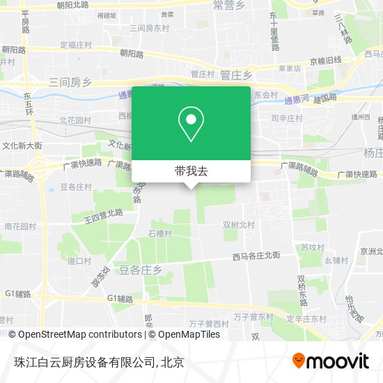 珠江白云厨房设备有限公司地图