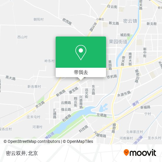 密云双井地图