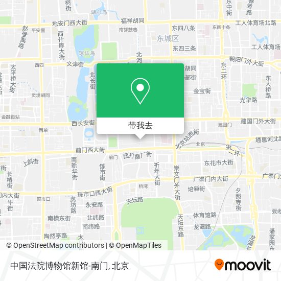 中国法院博物馆新馆-南门地图
