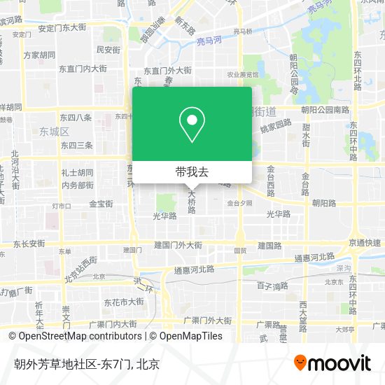 朝外芳草地社区-东7门地图