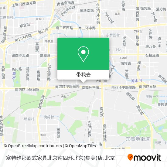 塞特维那欧式家具北京南四环北京(集美)店地图