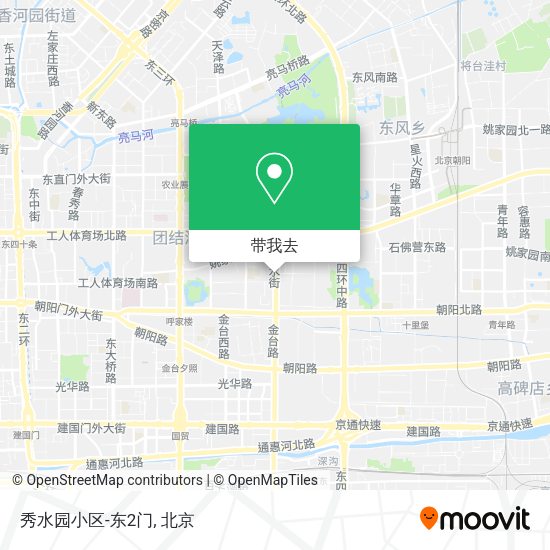 秀水园小区-东2门地图