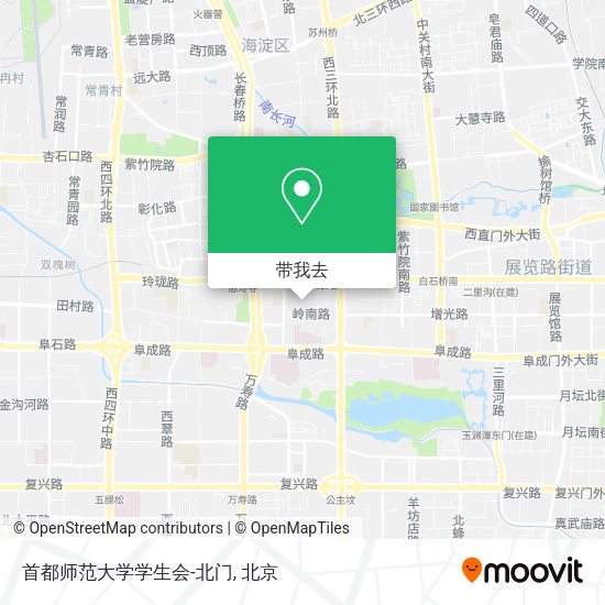 首都师范大学学生会-北门地图