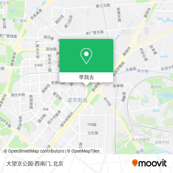 大望京公园-西南门地图