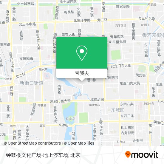 钟鼓楼文化广场-地上停车场地图