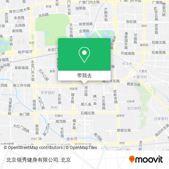 北京领秀健身有限公司地图