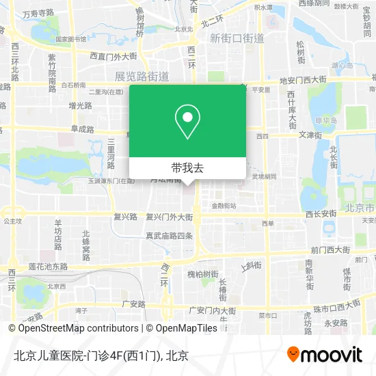 北京儿童医院-门诊4F(西1门)地图