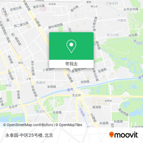 永泰园-中区25号楼地图