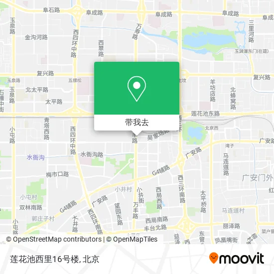 莲花池西里16号楼地图