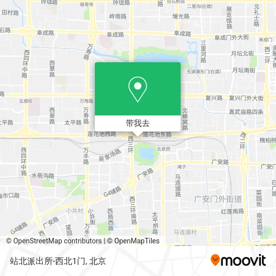 站北派出所-西北1门地图