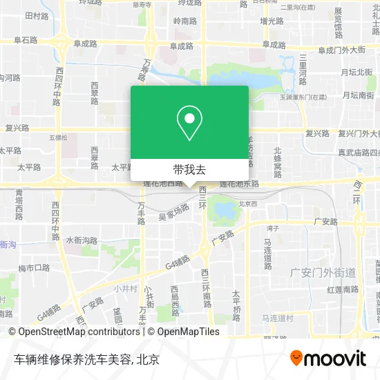 车辆维修保养洗车美容地图