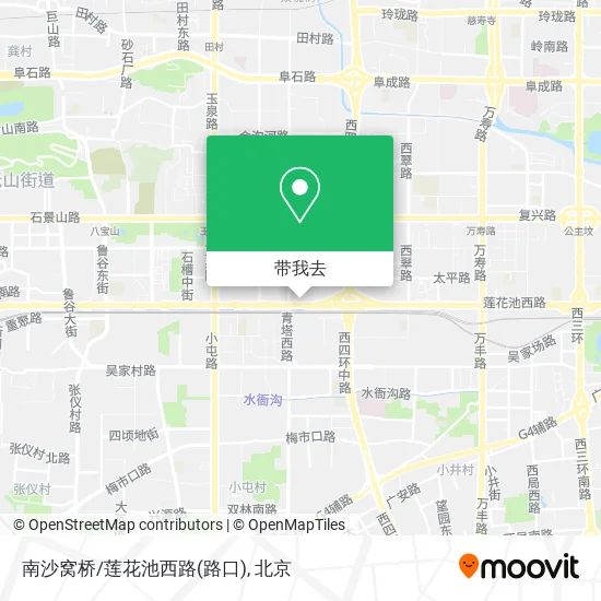 南沙窝桥/莲花池西路(路口)地图