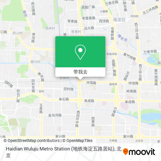 Haidian Wuluju Metro Station (地铁海淀五路居站)地图