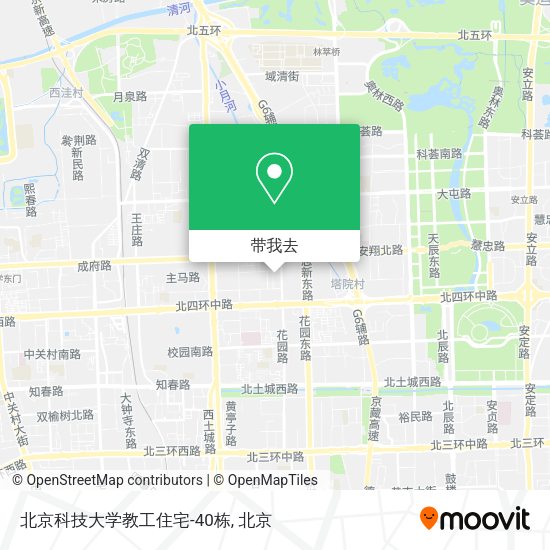 北京科技大学教工住宅-40栋地图