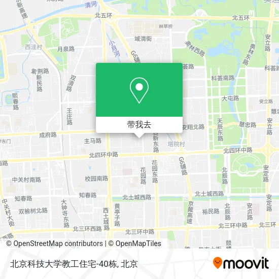 北京科技大学教工住宅-40栋地图