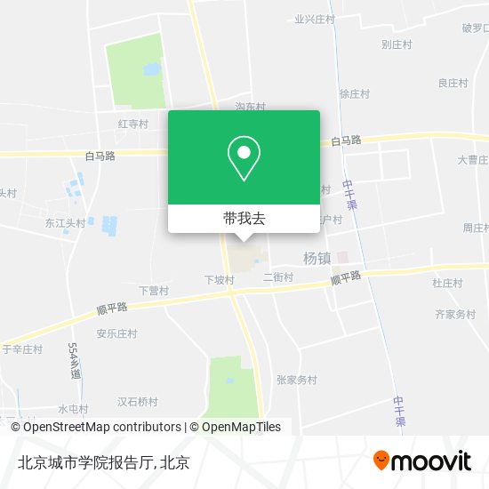 北京城市学院报告厅地图