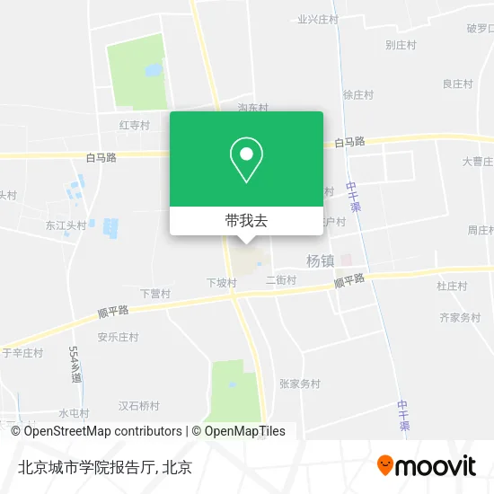 北京城市学院报告厅地图