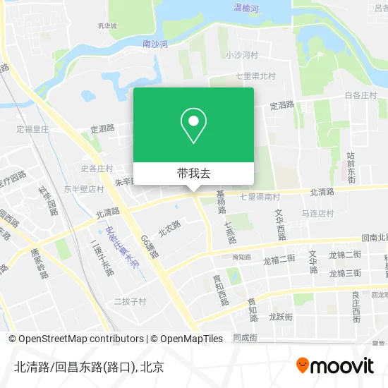 北清路/回昌东路(路口)地图