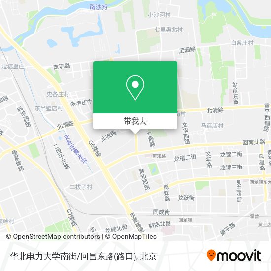 华北电力大学南街/回昌东路(路口)地图