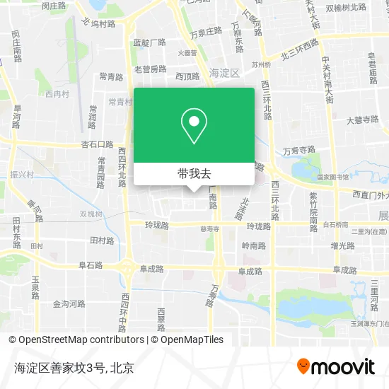海淀区善家坟3号地图