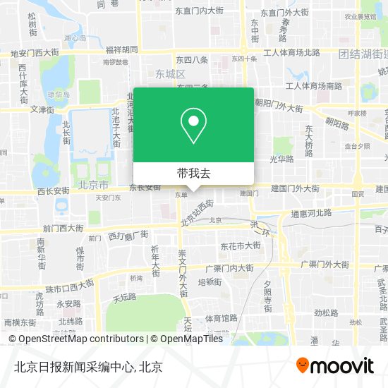 北京日报新闻采编中心地图
