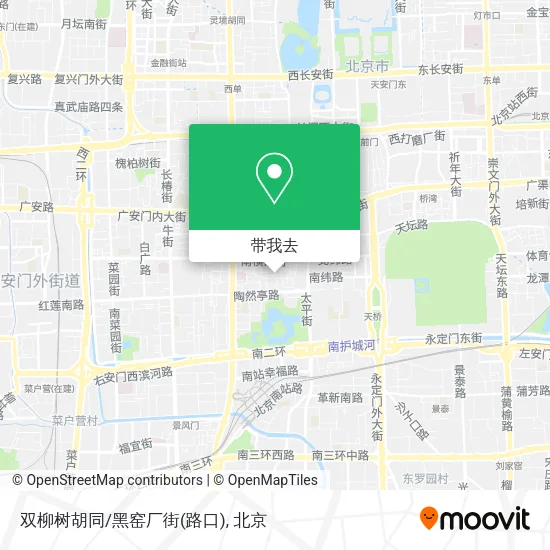双柳树胡同/黑窑厂街(路口)地图