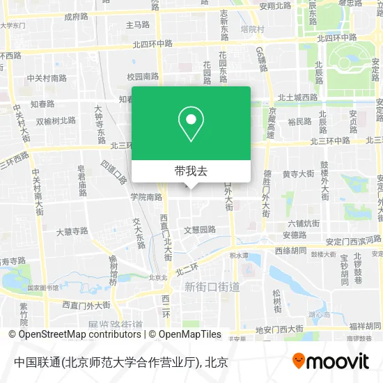 中国联通(北京师范大学合作营业厅)地图