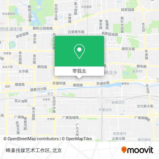 蜂巢传媒艺术工作区地图
