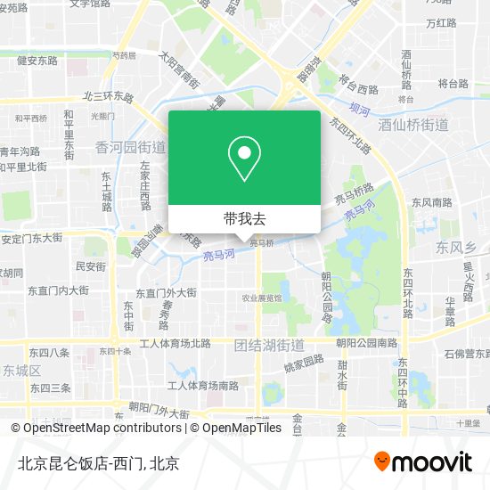 北京昆仑饭店-西门地图