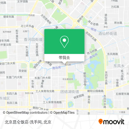 北京昆仑饭店-洗手间地图