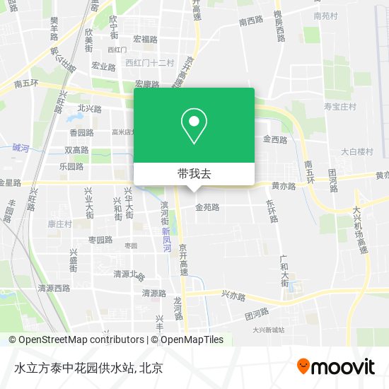 水立方泰中花园供水站地图