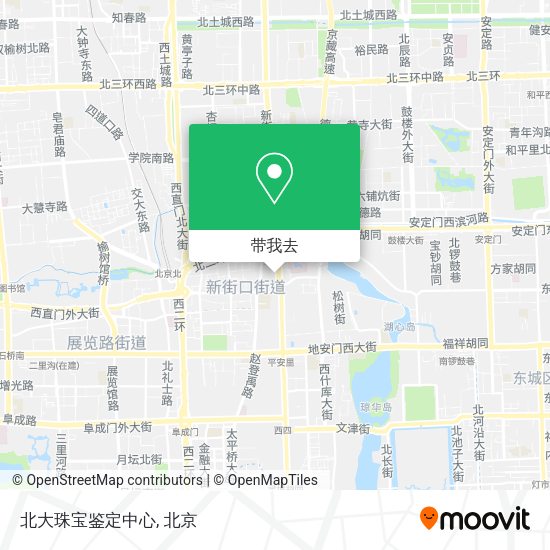 北大珠宝鉴定中心地图
