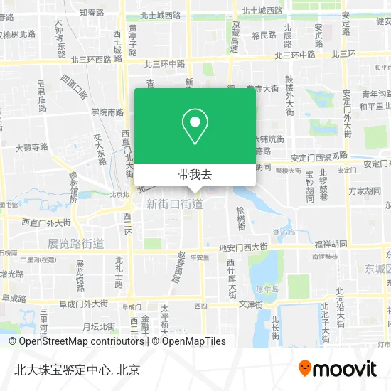 北大珠宝鉴定中心地图