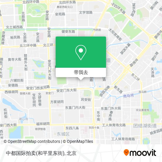 中都国际拍卖(和平里东街)地图