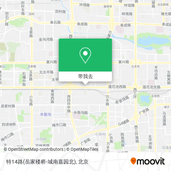 特14路(岳家楼桥-城南嘉园北)地图