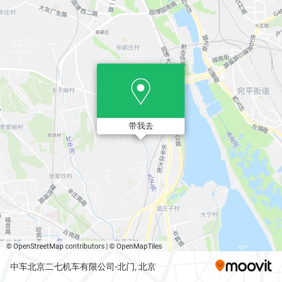 中车北京二七机车有限公司-北门地图