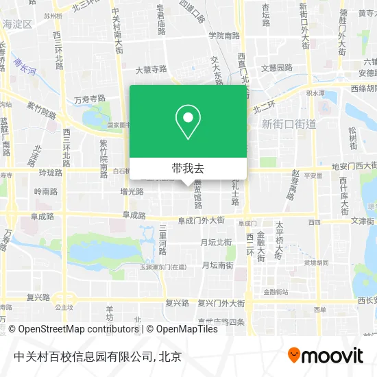 中关村百校信息园有限公司地图