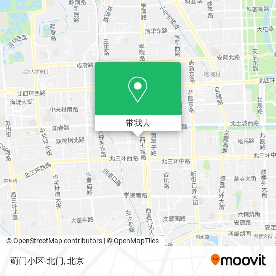 蓟门小区-北门地图