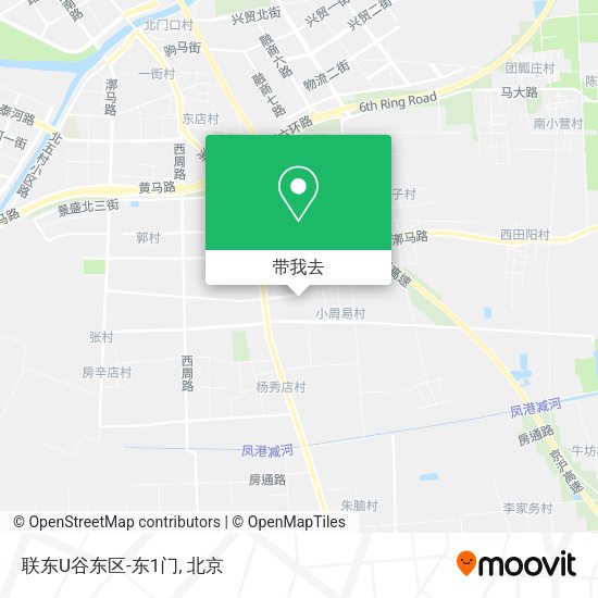联东U谷东区-东1门地图