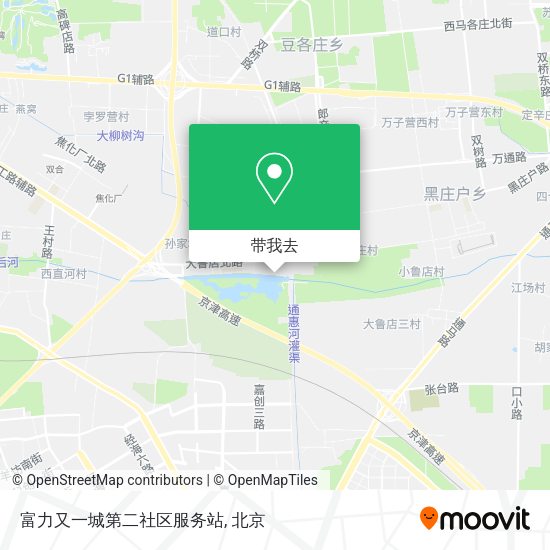 富力又一城第二社区服务站地图