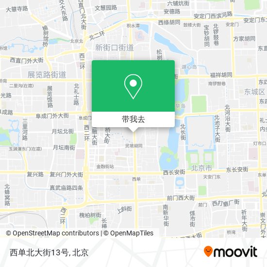 西单北大街13号地图