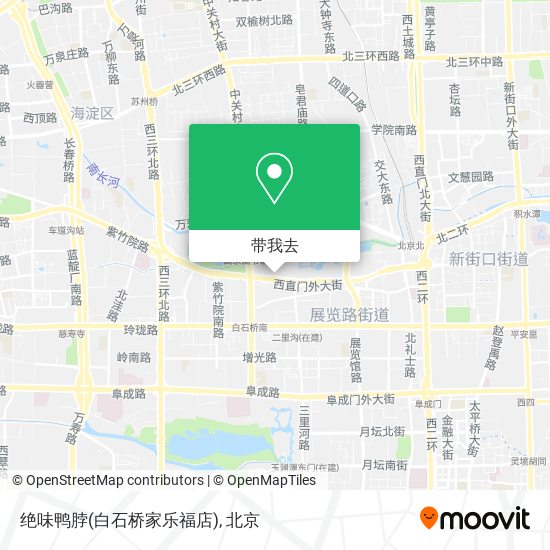 绝味鸭脖(白石桥家乐福店)地图