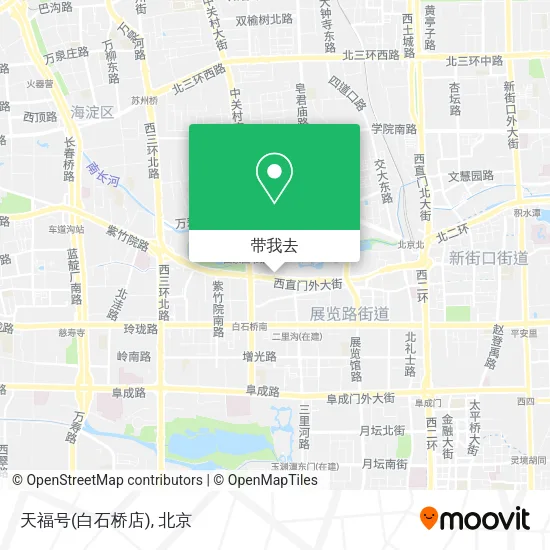 天福号(白石桥店)地图
