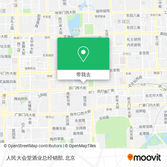 人民大会堂酒业总经销部地图