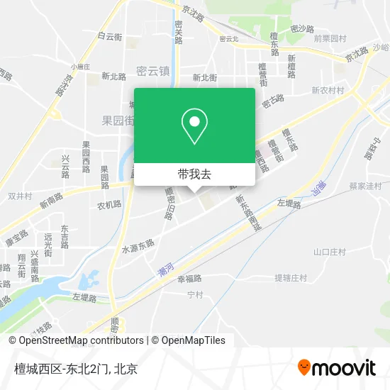檀城西区-东北2门地图