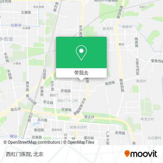西红门医院地图