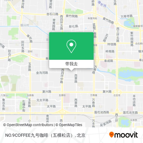 NO.9COFFEE九号咖啡（五棵松店）地图