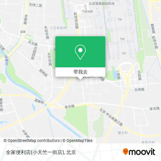 全家便利店(小天竺一街店)地图